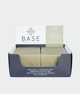 Base (Soap With Impact) Soap Bar Lavender & Green Clay (Raw Bar) 120g x 10