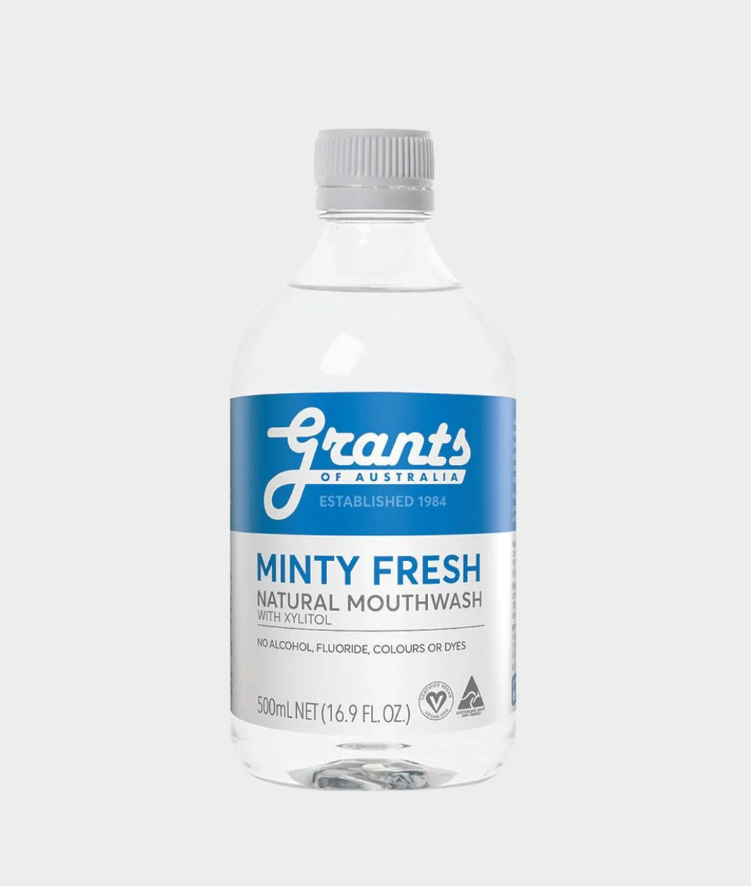 Grants Of Australia Natural Mouthwash Minty Fresh 500ml