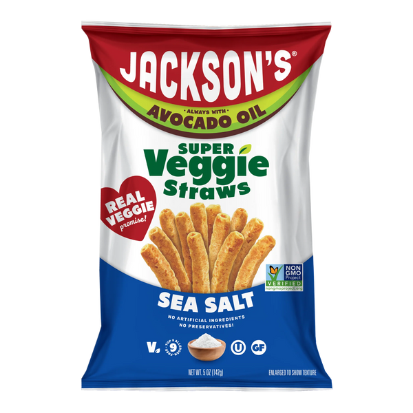 Jacksons - Sea Salt Veggie Straws Avocado Oil 142g