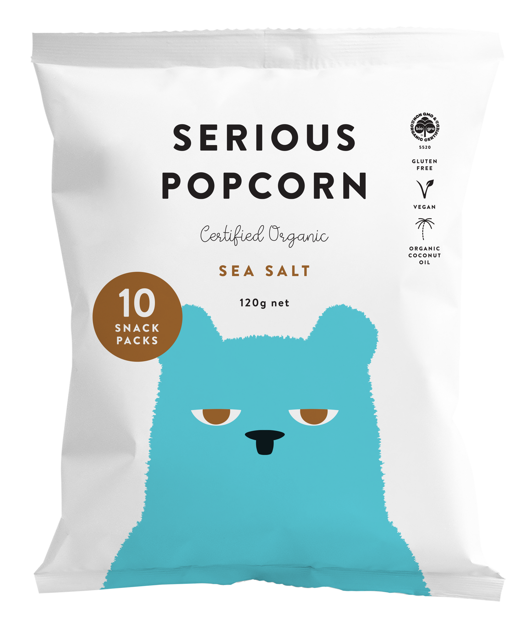 Serious Popcorn - Sea Salt Multipack - 10 Snack Packs