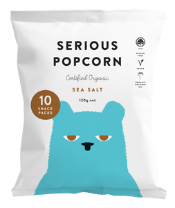 Serious Popcorn - Sea Salt Multipack - 10 Snack Packs