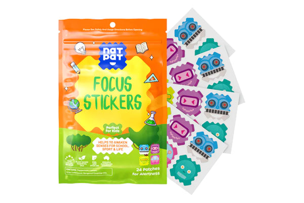 NATPAT FocusPatch Organic Focus Enhancing Stickers x 24 Pack