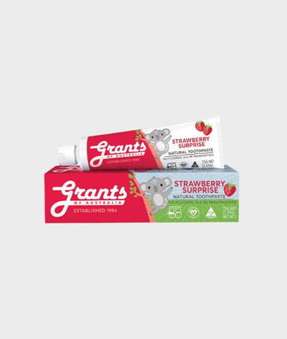 Grants of Australia Strawberry Surprise Kids Natural Toothpaste